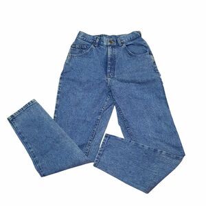Vintage 80s/90s Lee Women's High Rise Tapered Jeans Size 9 Blue Tag
